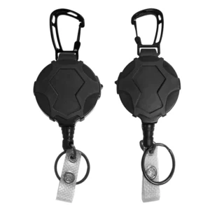 Retractable Badge Reel Keychain with Carabiner