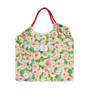 Chic Floral-print Reusable Tote Bag