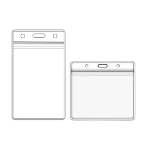 Clear Pvc Id Badge Card Holder