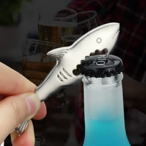 Shark Metal Bottle Opener Keychain