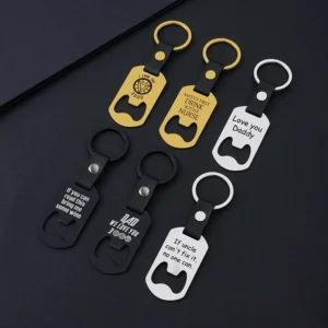 Stainless Steel Bottle Opener Keychain