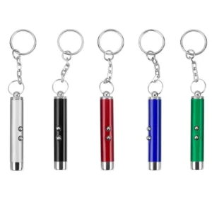 2- in -1 Cat Toy Laser Pointer Keychain