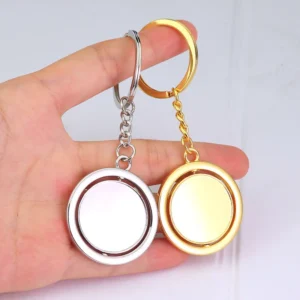 Laser Logo Metal Keychain