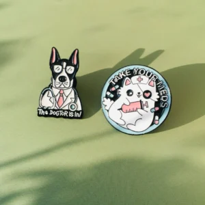 Cartoon Animal Enamel Lapel Pins