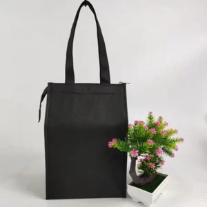 Insulated Canvas Cooler Bag with Zipper