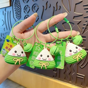 Pvc 3d Dragon Boat Festival Keychain