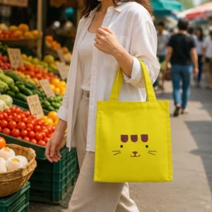 Cartoon Print Insulated Lunch Pouch