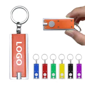 Rectangular Led Flashlight Keychain