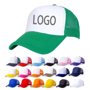 Green Suede Mesh Trucker Hat