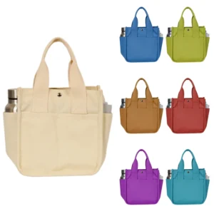 Canvas Tote Bag with Long Handle