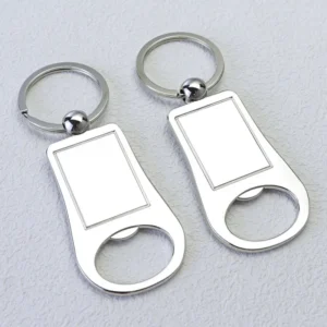 Customizable Zinc Alloy Bottle Opener Keychain