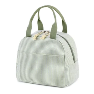 Striped Insulated Bento Lunch Bag