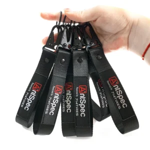 Embroidered Motorcycle Keychain Lanyard
