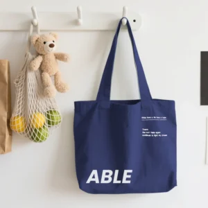 Eco-friendly Canvas Tote Bag with Zipper
