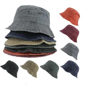 Unisex Vintage Denim Bucket Hat
