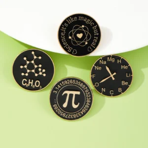 Metal Mathematics Lapel Pins