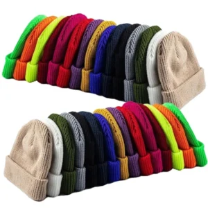 Unisex Embroidered Acrylic Beanie