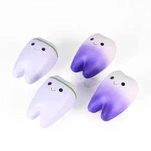 Tooth-shaped Slow Rising Squishy Toy