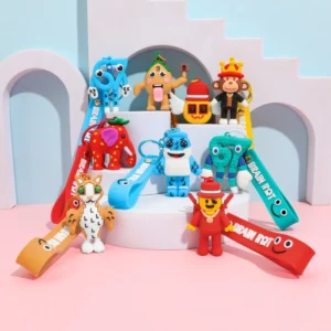 3d Cartoon Rubber Keychain