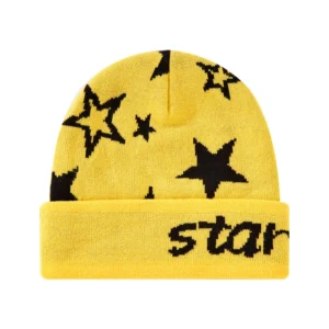 Unisex Star Pattern Knitted Beanie Hat