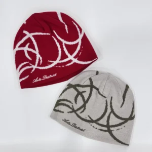 Double Layer Artistic Jacquard Beanie