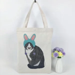 Printed Canvas Tote Bag