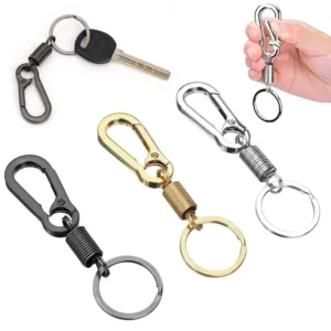 Metal Carabiner Keychain with Bottle Opener