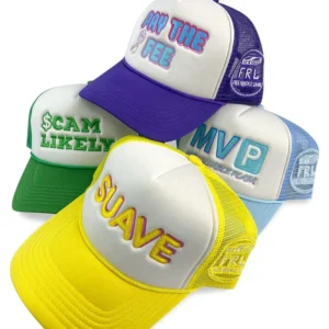 Embroidery Mesh Trucker Cap